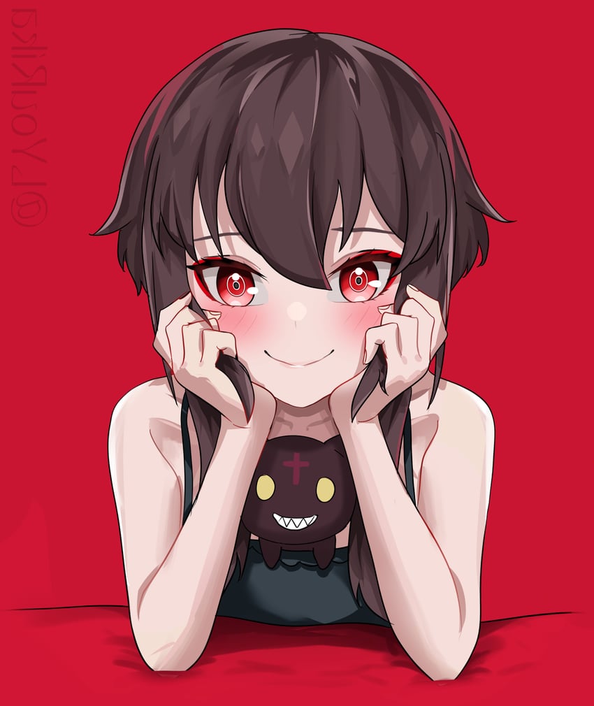 megumin and chomusuke (kono subarashii sekai ni shukufuku wo!) drawn by lyourika