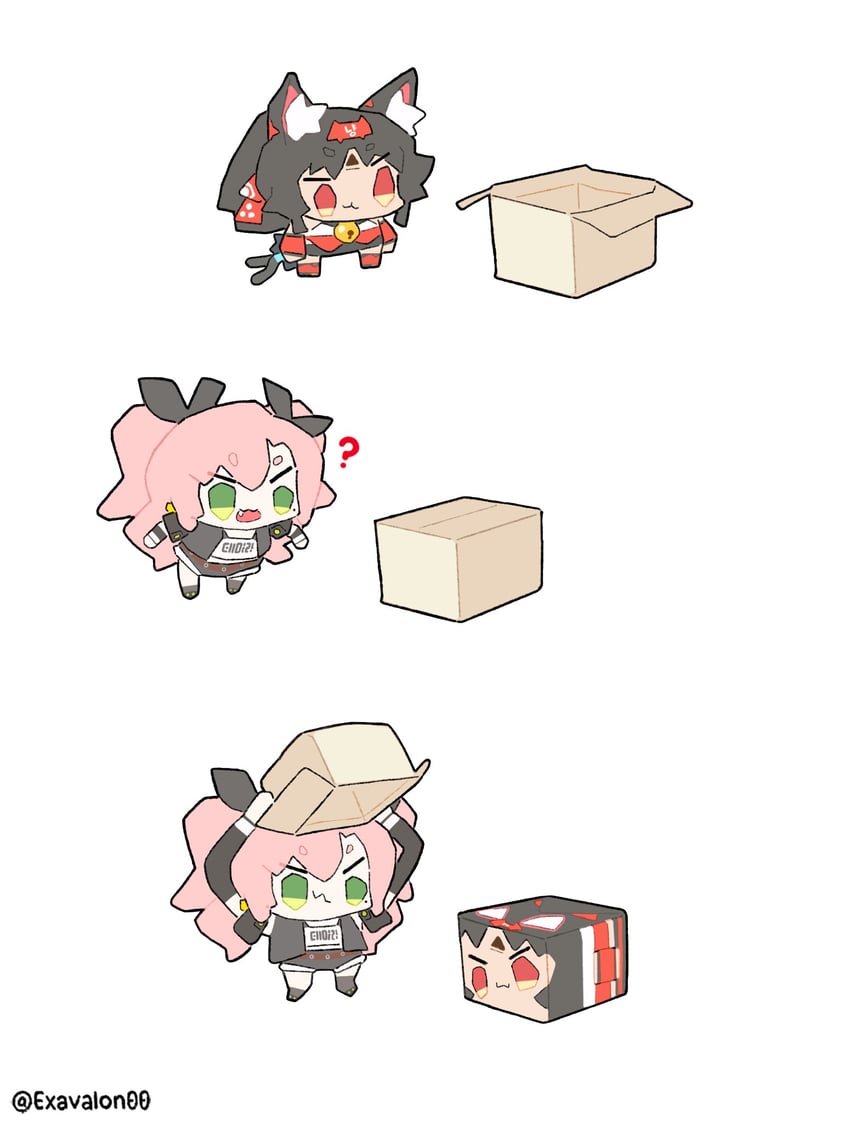 nicole demara and nekomiya mana (zenless zone zero) drawn by sima_(exavalon00)