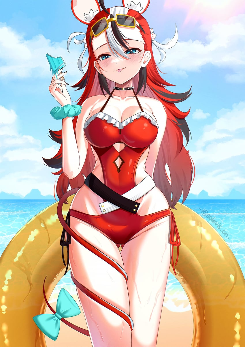 hakos baelz (hololive and 1 more) drawn by solevisionarts