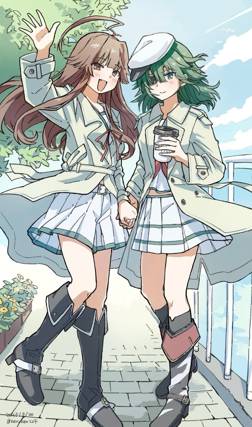 kiso, kuma, kiso kai ni, and kuma kai ni (kantai collection) drawn by narukan