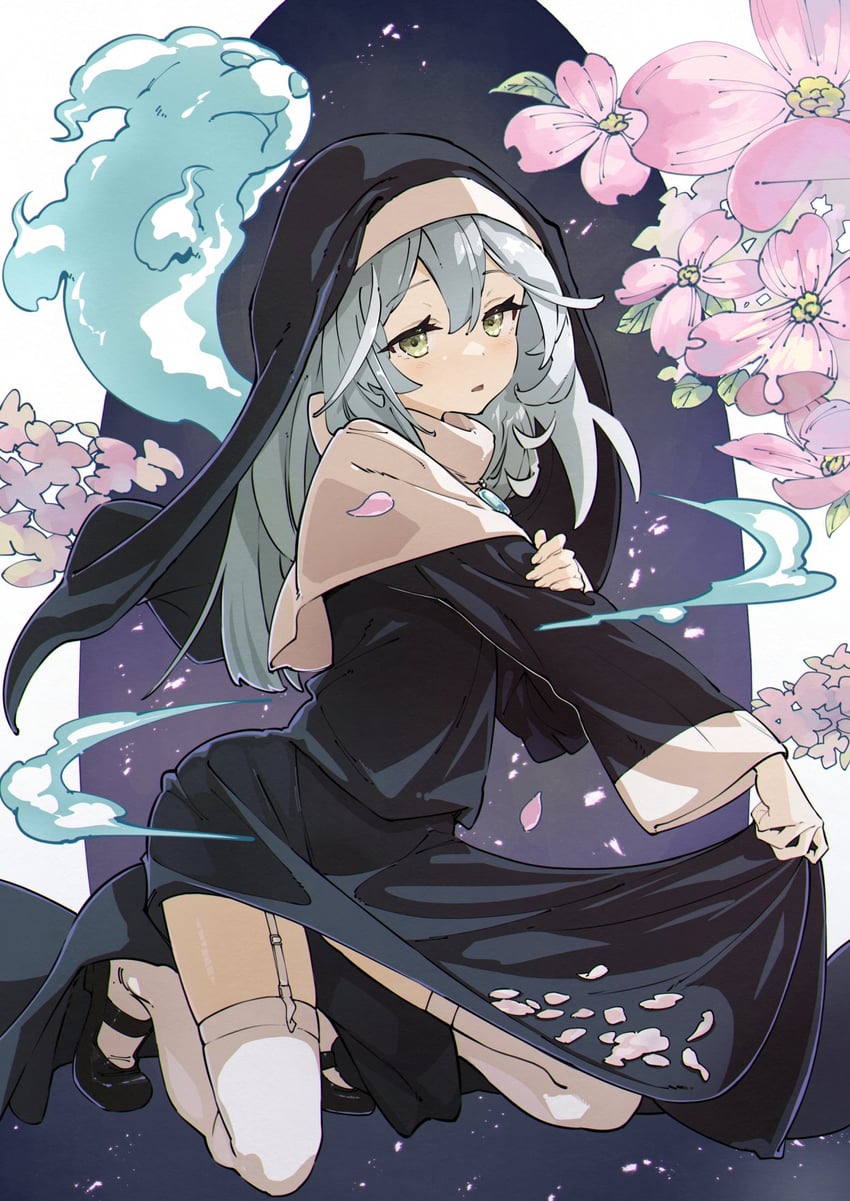ghost sister & spooky dogwood (yu-gi-oh!) drawn by ushiki_yoshitaka