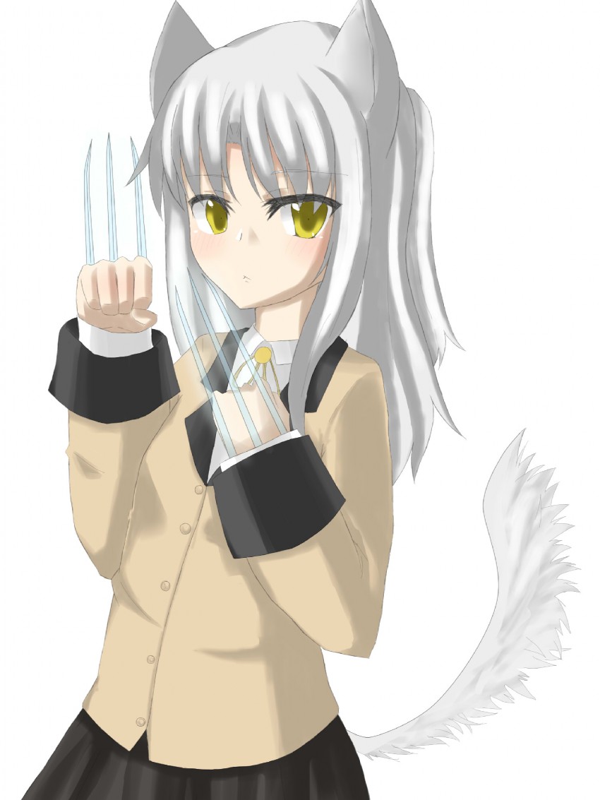 tachibana kanade and wolverine (marvel and 2 more) drawn by otousama
