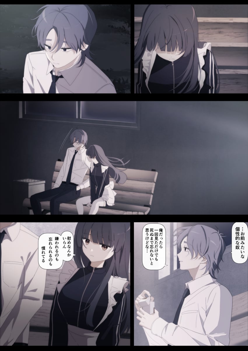 azumaya haruka and hiizumi rinne (sakura no sekai) drawn by tsuruse