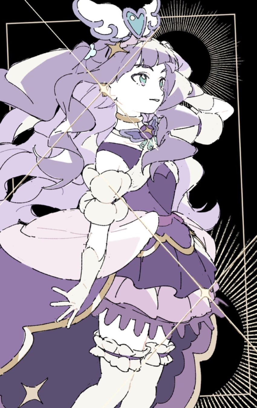 ellee-chan and cure majesty (precure and 1 more) drawn by ginjiro_(ginjiroxx)