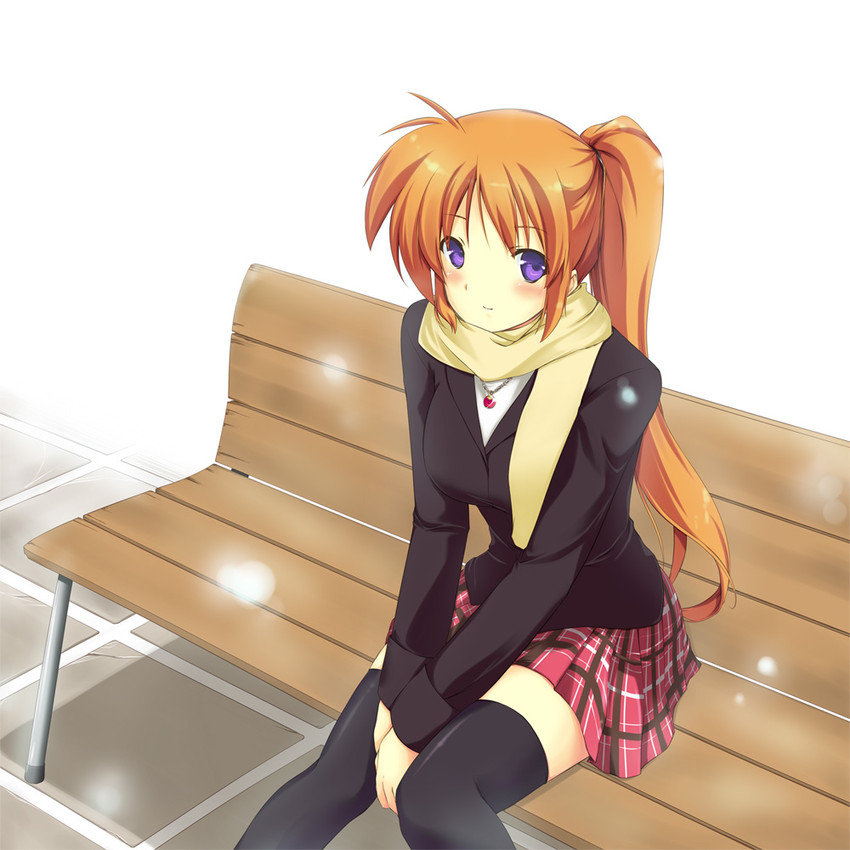 takamachi nanoha and raising heart (lyrical nanoha and 1 more) drawn by aito_(indigorabbit)