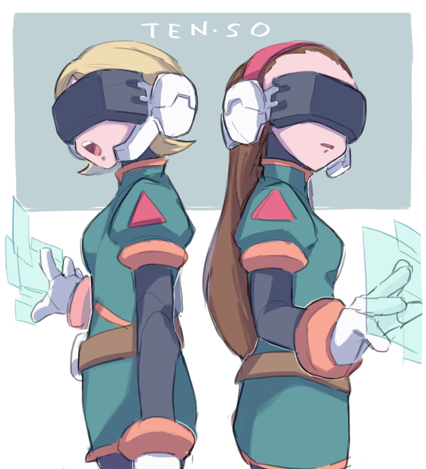 rouge and joan (mega man and 1 more) drawn by vani_(hisha_04)