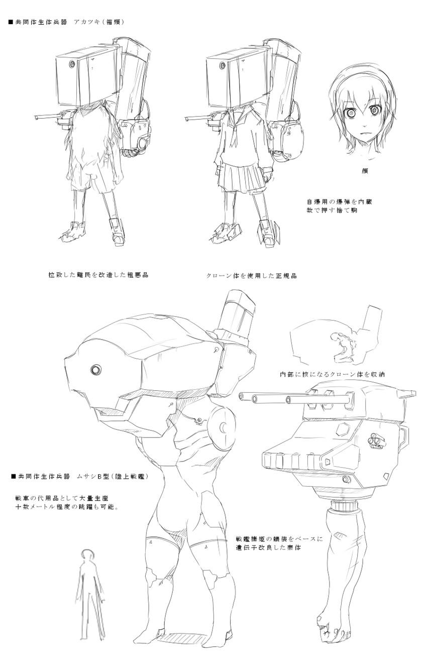 akatsuki and musashi (original and 1 more) drawn by 8-gou_(mechanist08)
