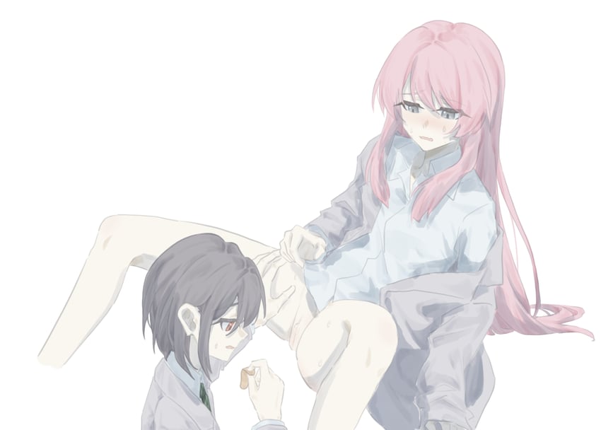 chihaya anon and takamatsu tomori (bang dream! and 1 more) drawn by ns68914ly0019