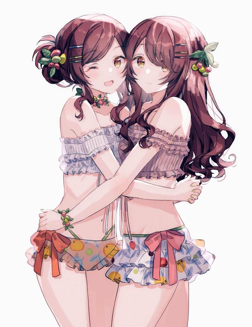 osaki amana and osaki tenka (idolmaster and 1 more) drawn by migolu