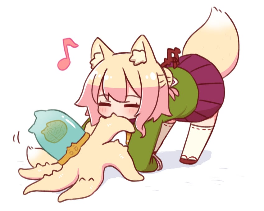 kemomimi-chan (original and 2 more) drawn by naga_u