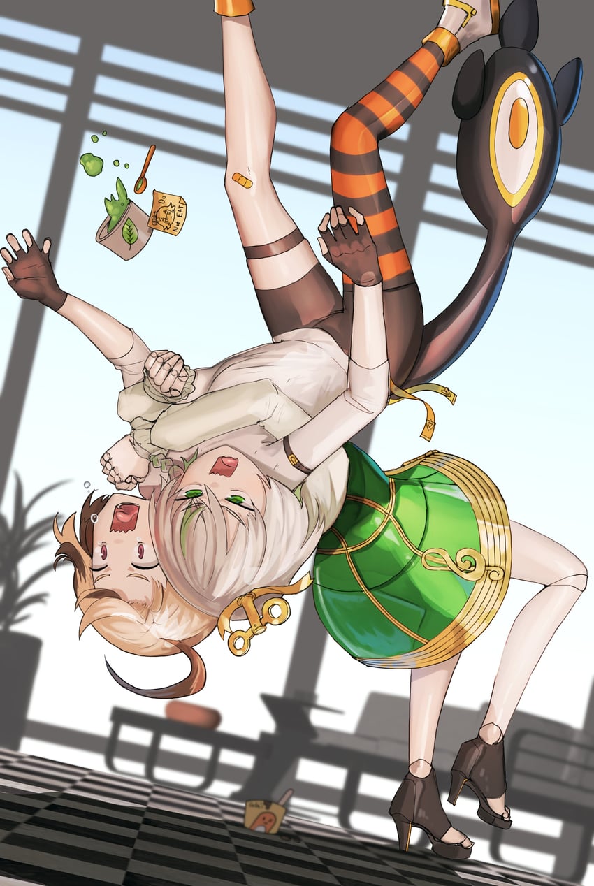 gigi murin and cecilia immergreen (hololive and 1 more) drawn by advarcher