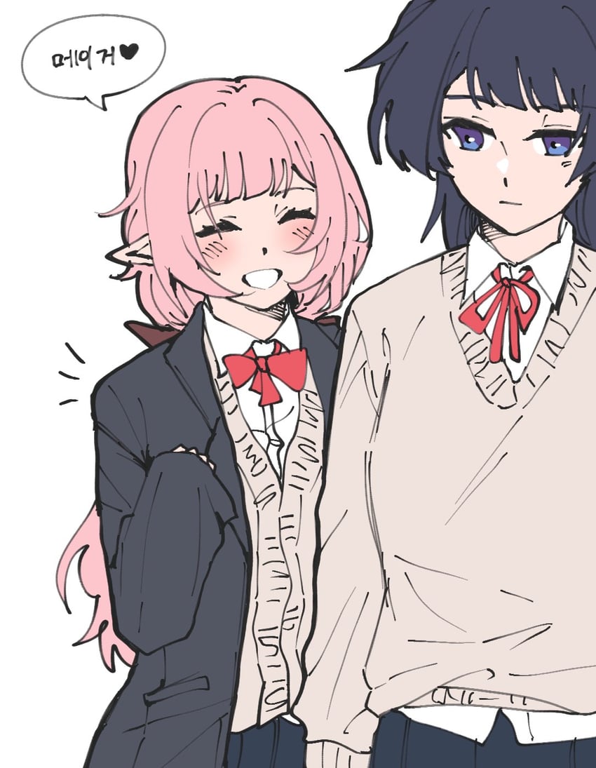 elysia and raiden mei (honkai and 1 more) drawn by ogenwn7