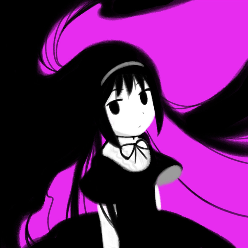 akemi homura and homulilly (mahou shoujo madoka magica) drawn by ange_(angeban93)