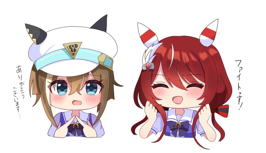 cheval grand and win variation (umamusume) drawn by melonpan_(d_5536)