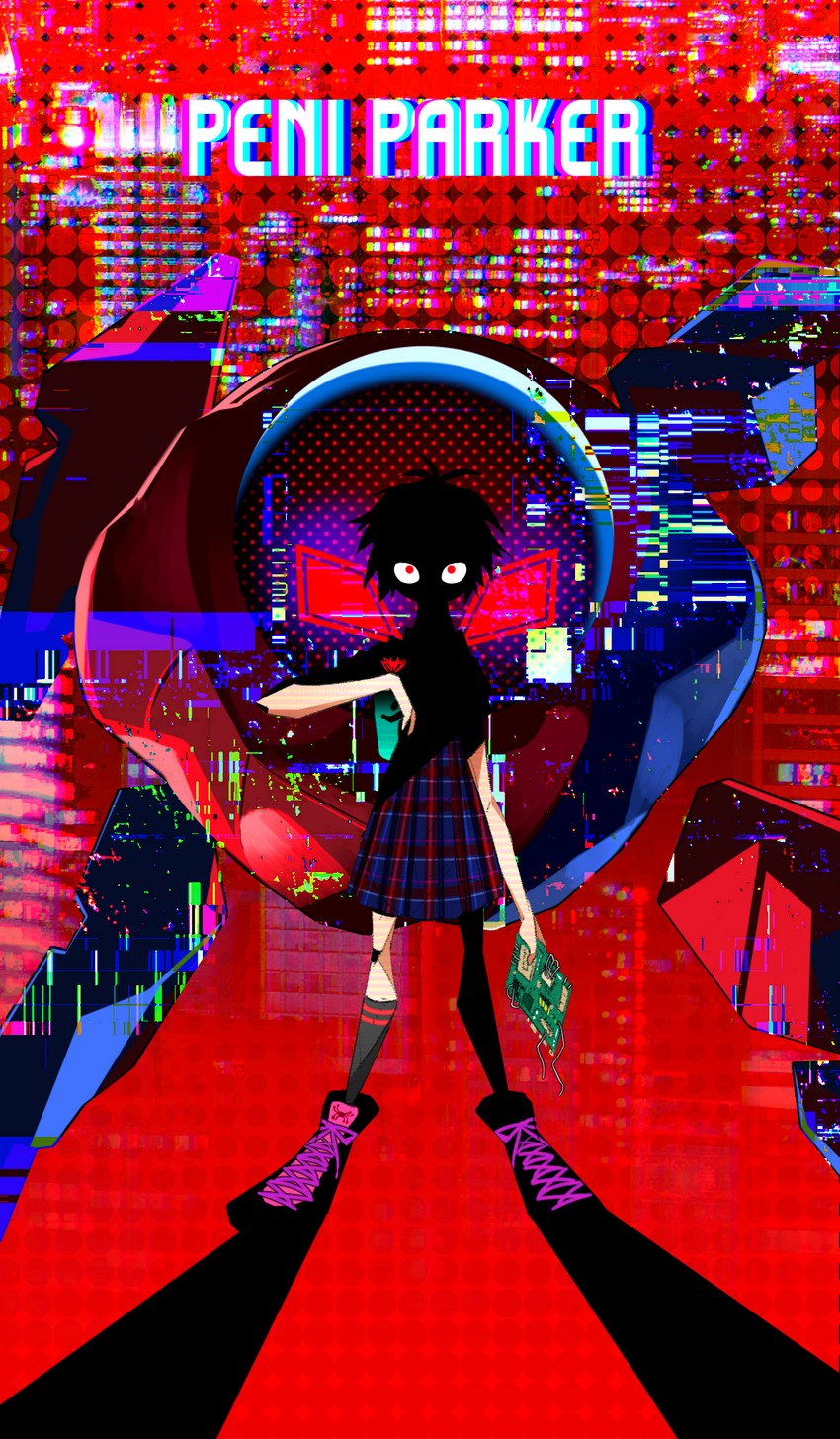 peni parker and sp//dr (marvel and 3 more) drawn by koug00