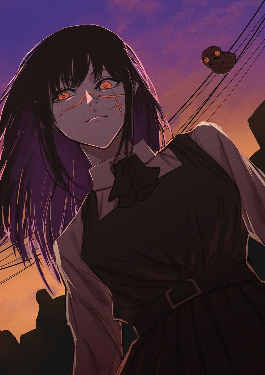 yoru and war devil (chainsaw man) drawn by yamada_otonari