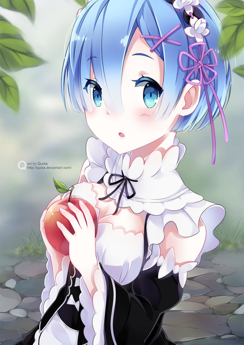 rem (re:zero kara hajimeru isekai seikatsu) drawn by quiss