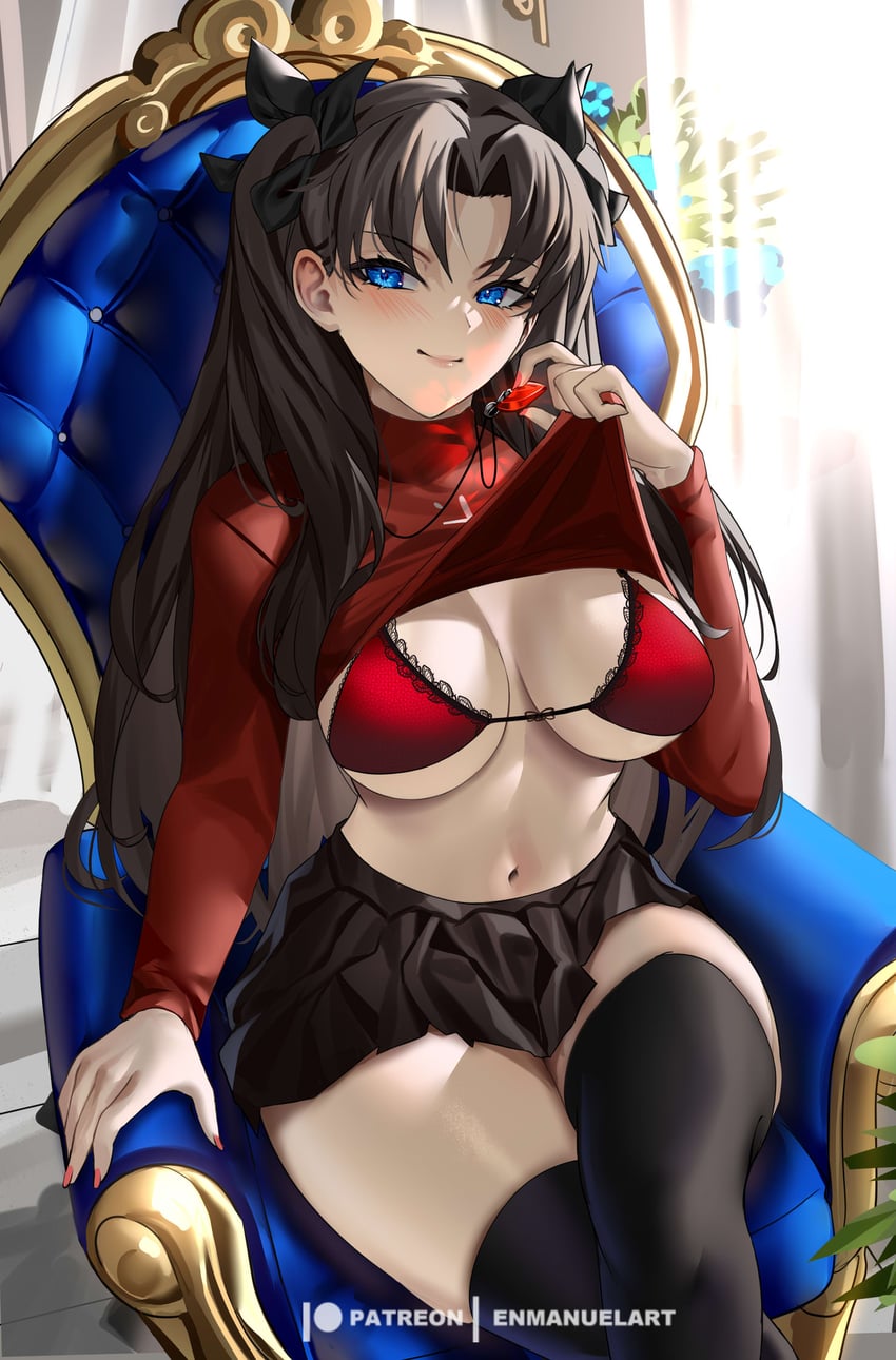 tohsaka rin (fate and 1 more) drawn by enma_(enmanuelart)
