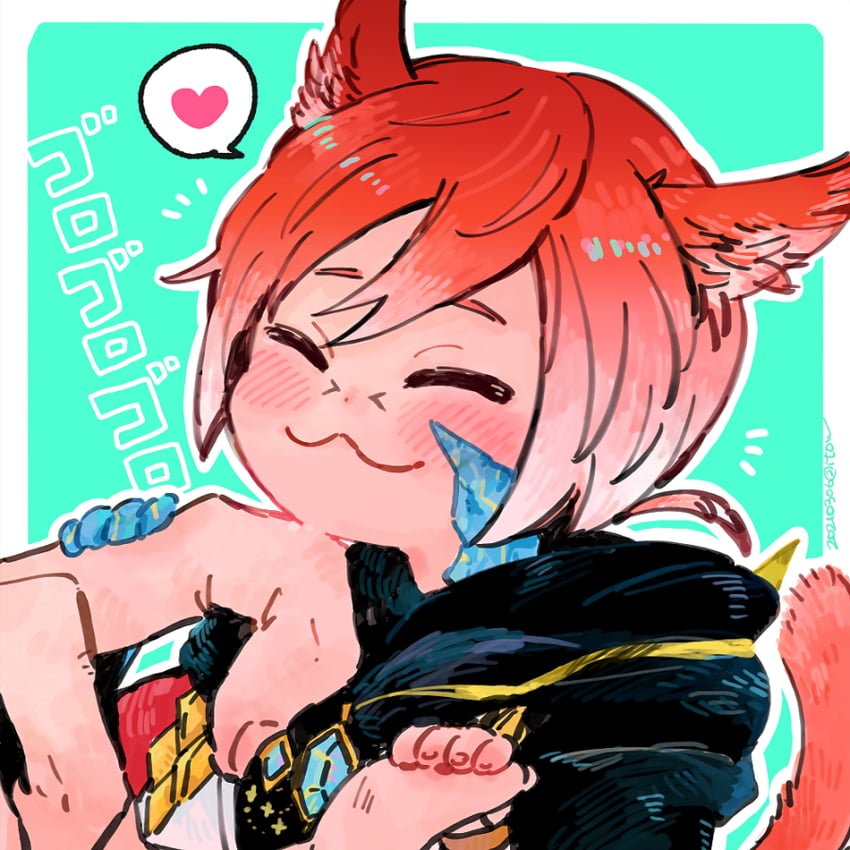 g'raha tia and crystal exarch (final fantasy and 1 more) drawn by itowo_(itowc)