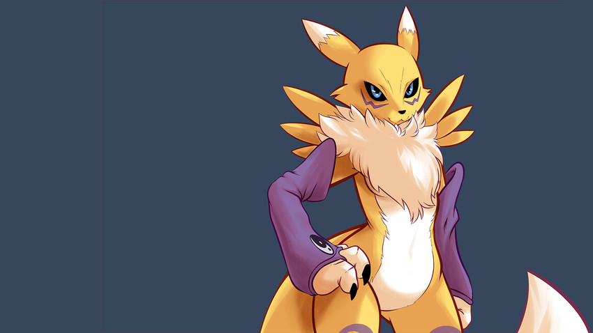 renamon (digimon and 1 more) drawn by plague_of_gripes