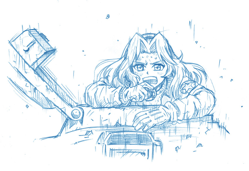 kay (girls und panzer and 1 more) drawn by bbb_(friskuser)
