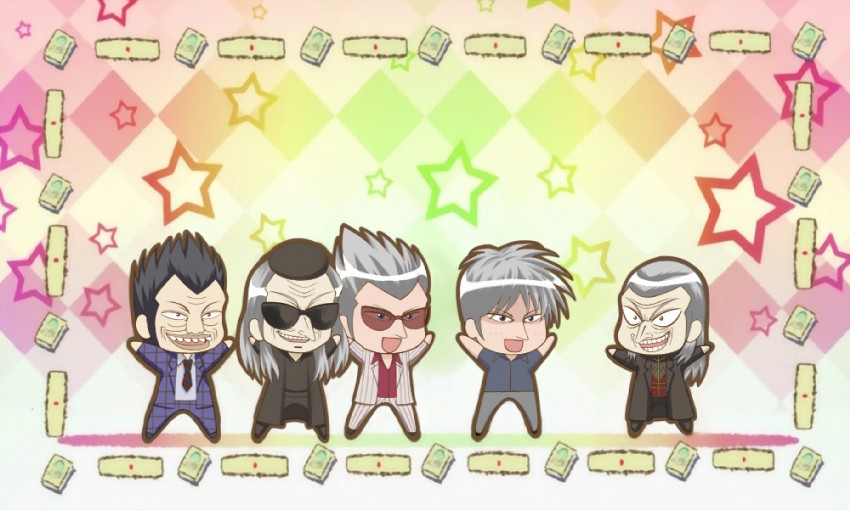 akagi shigeru, hirayama yukio, washizu iwao, ichikawa, and urabe (saki and 2 more) drawn by urabe_(mstchan)