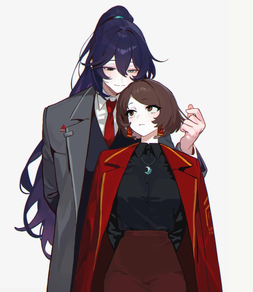 hong lu and moony (project moon and 1 more) drawn by past_desiderium