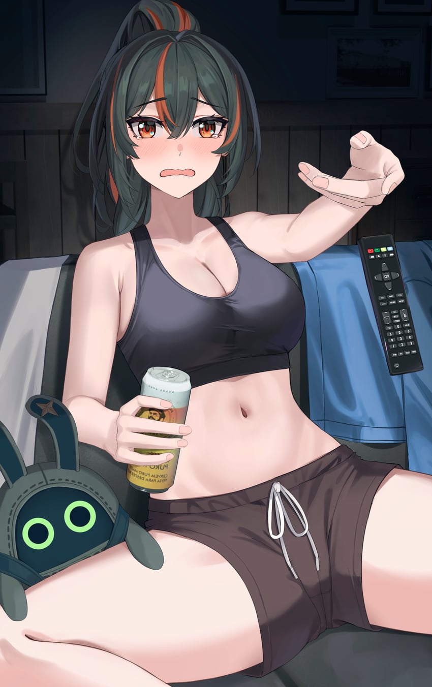 zhu yuan and securityboo (zenless zone zero) drawn by gaitoou