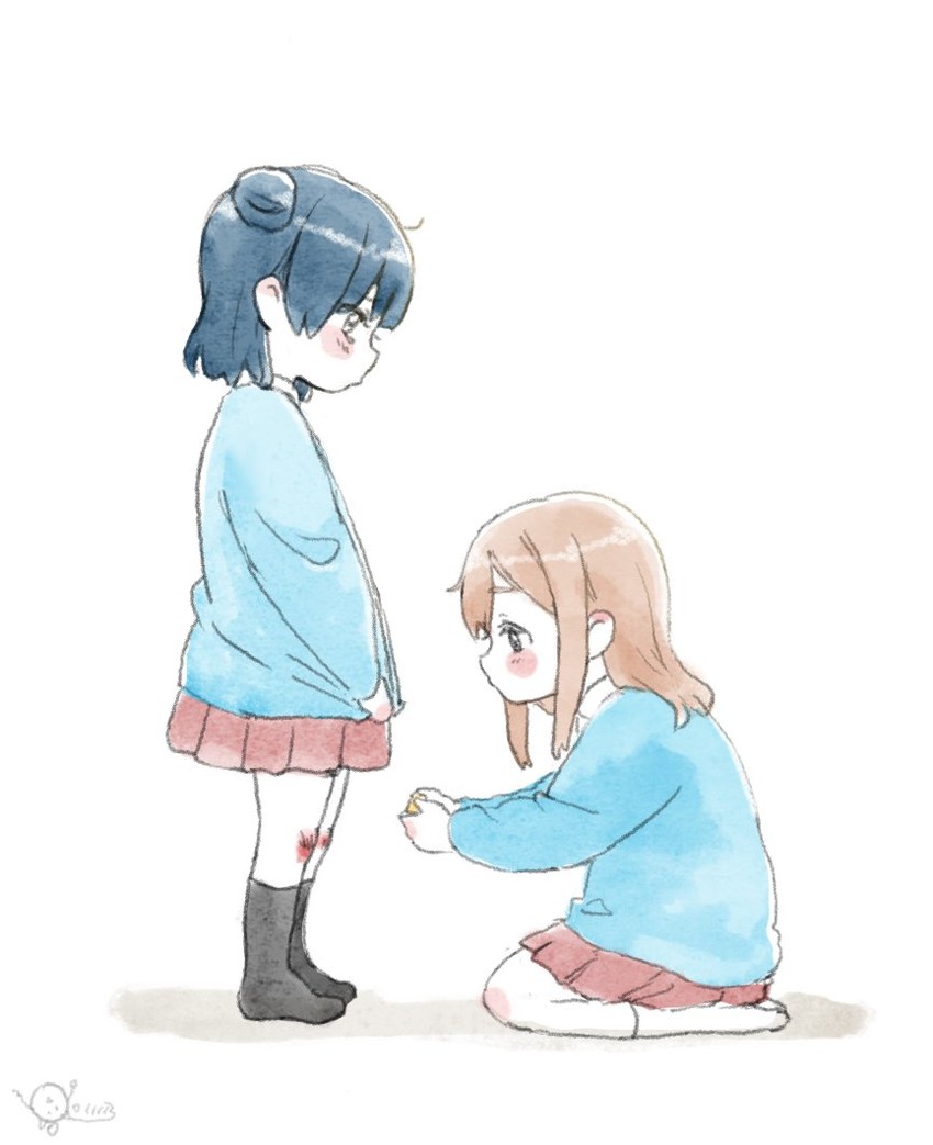 tsushima yoshiko and kunikida hanamaru (love live! and 1 more) drawn by 8011113