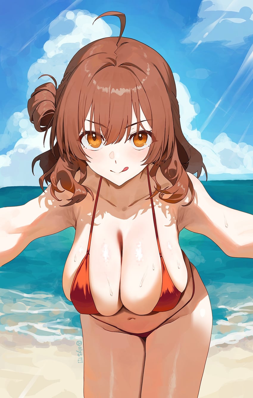 hanami ume (idolmaster and 1 more) drawn by olys