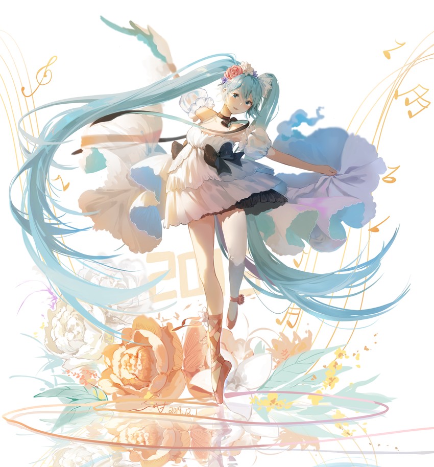 hatsune miku (vocaloid and 1 more) drawn by stuko