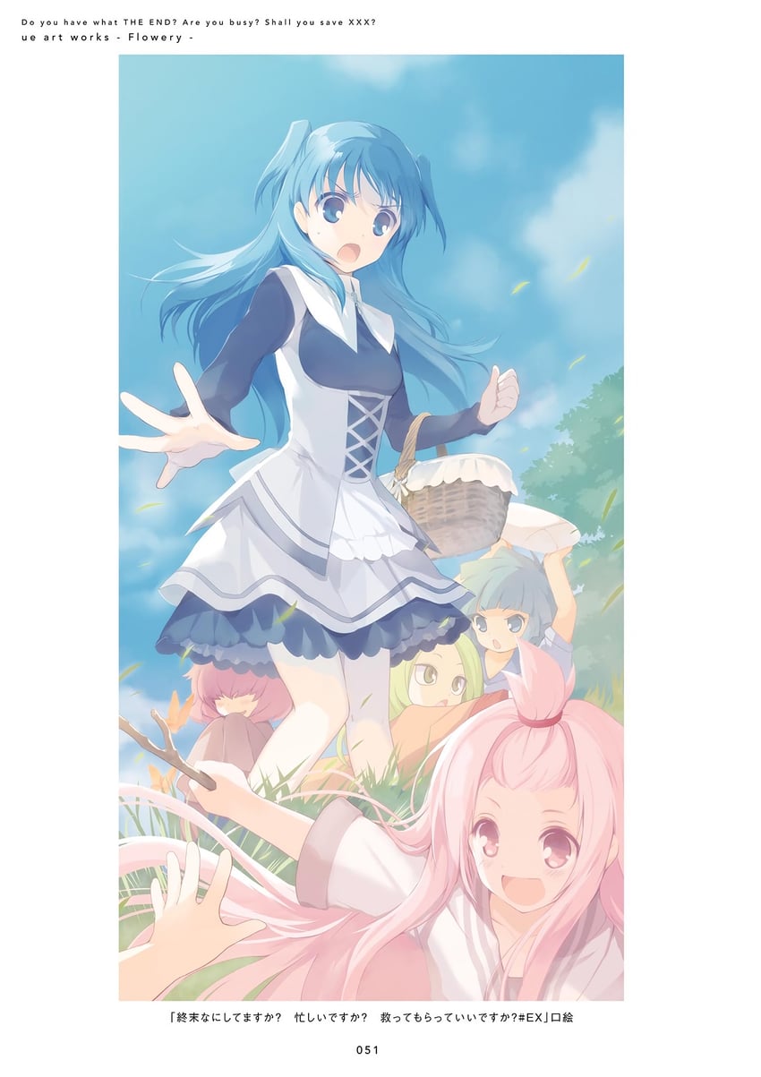 chtholly nota seniorious, collon rin purgatrio, and eudea (shuumatsu nani shitemasu ka?) drawn by ue