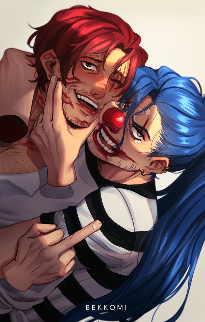 shanks and buggy the clown (one piece) drawn by bekkomi