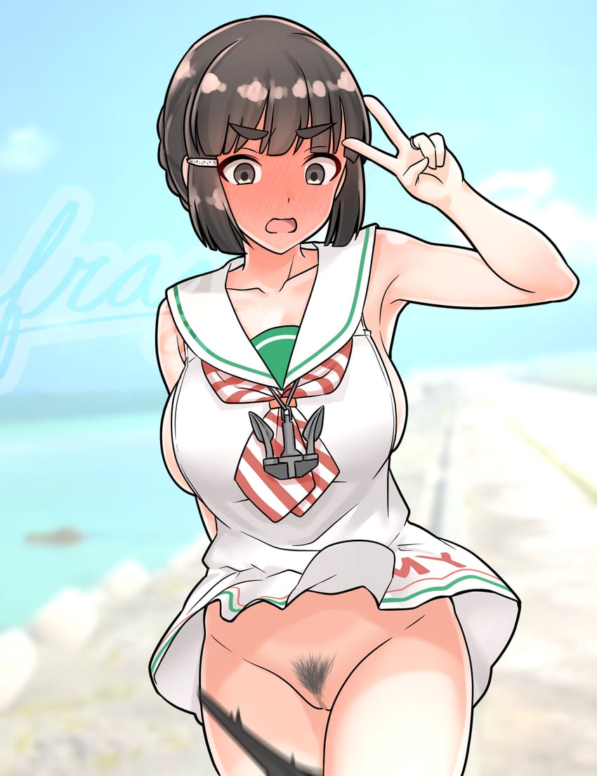 myoukou and libeccio (kantai collection) drawn by furaggu_(frag_0416)