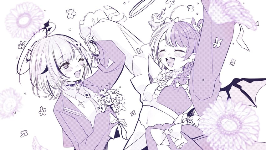 dtto. and amaki pururu (reject) drawn by koe_01_03