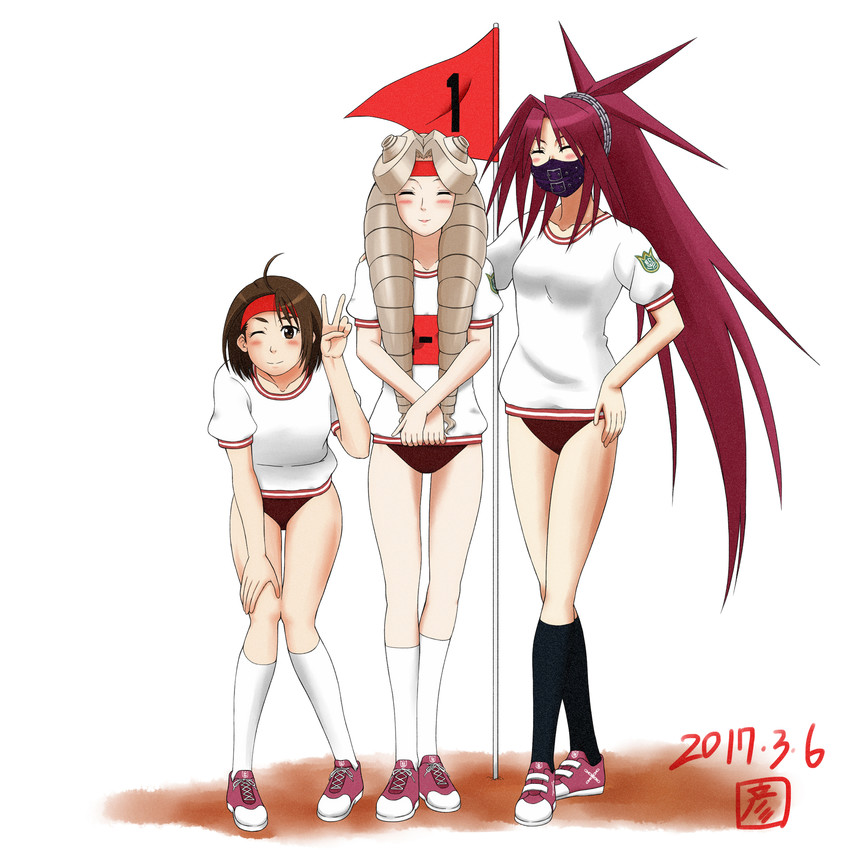 kazama akira, kirishima yurika, and himezaki aoi (justice gakuen and 1 more) drawn by sakura833