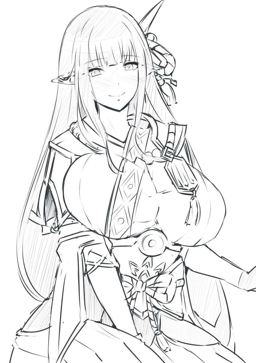 hinoa (monster hunter and 1 more) drawn by latte_(latte_daruta2)