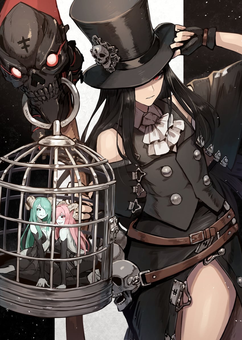 testament and succubus familiar (guilty gear and 1 more) drawn by kuroi_susumu