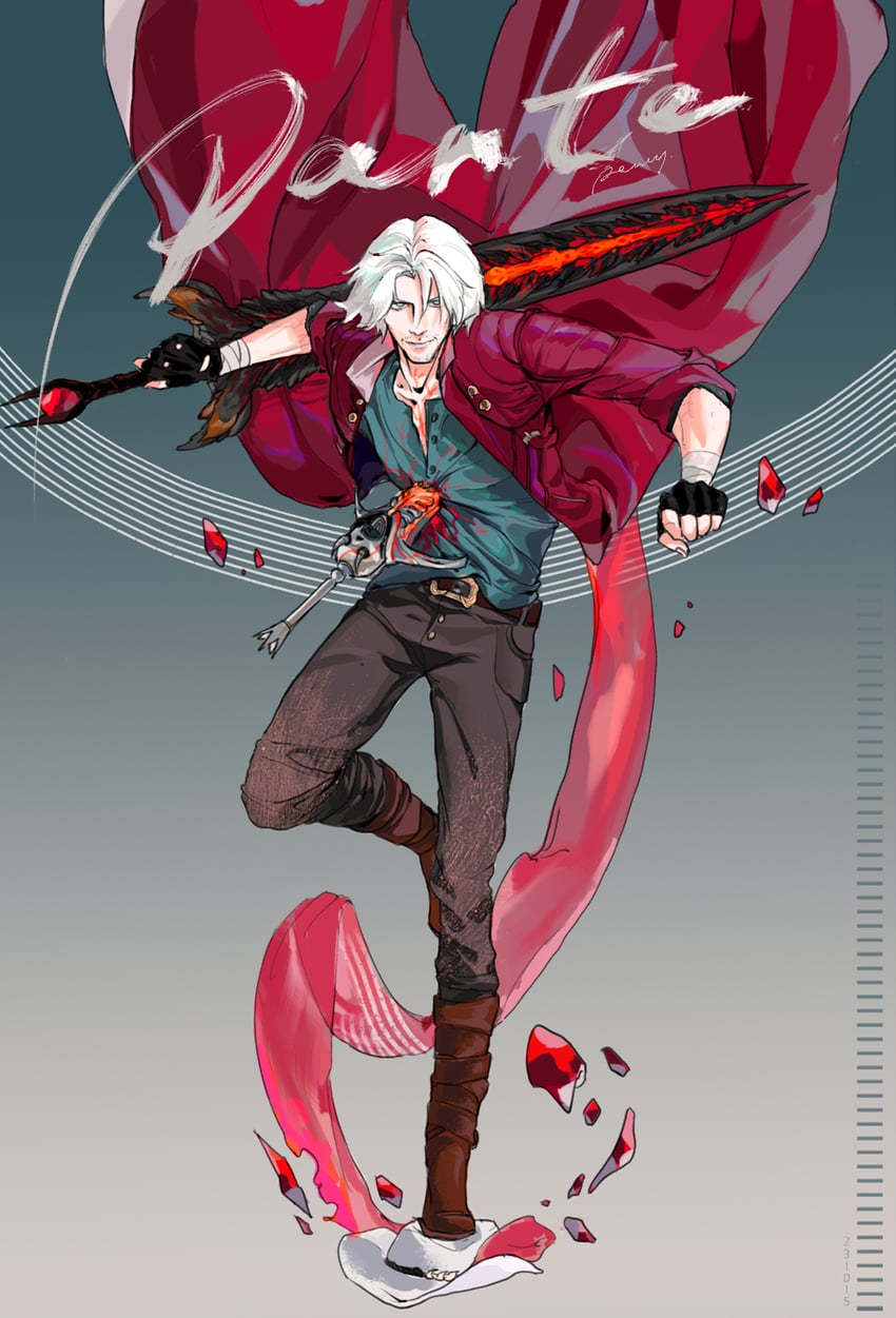 dante (devil may cry and 1 more) drawn by pppppcyyyy