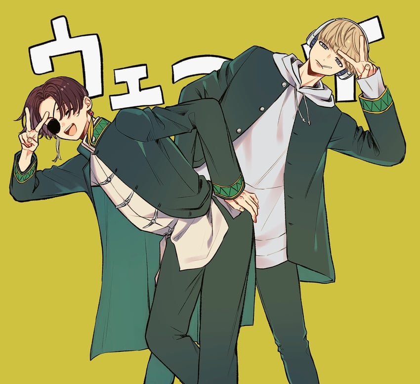 suo hayato and kaji ren (wind breaker) drawn by ogura_(ogr_pu)