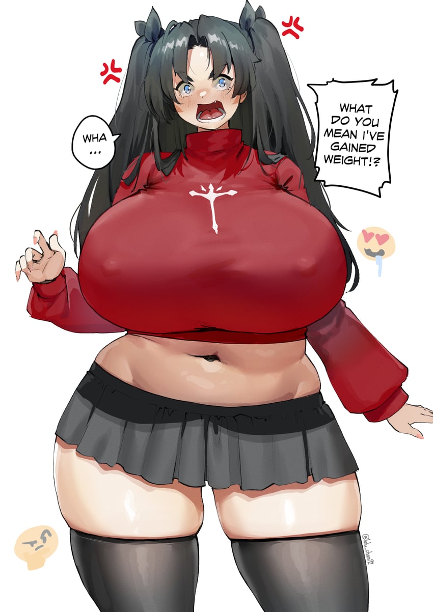 tohsaka rin (fate and 1 more) drawn by lulu-chan92