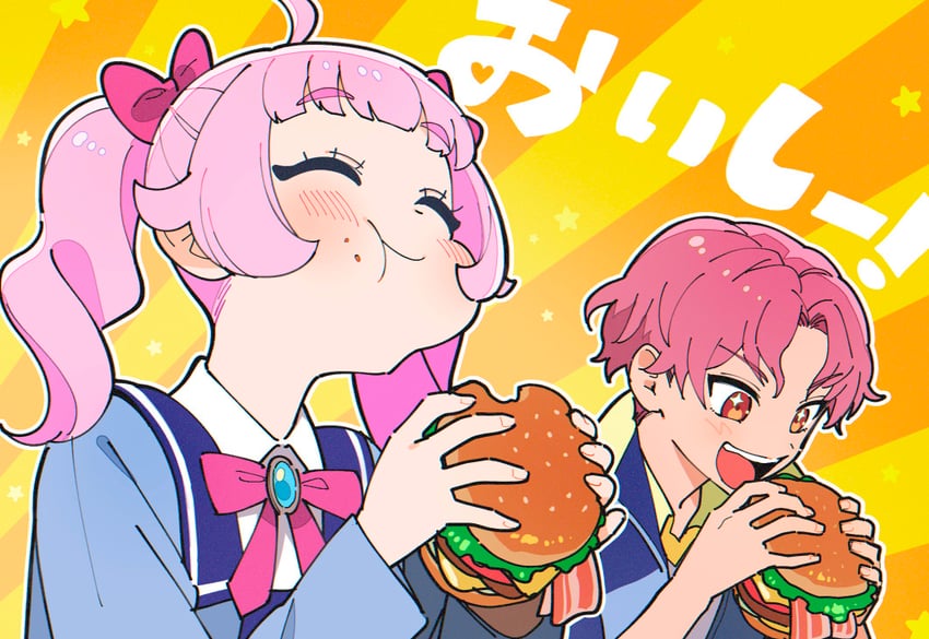 aozora himari and aozora hinata (pretty series and 1 more) drawn by oshiri_(o4ritarou)