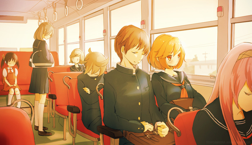 hatsune miku, kagamine rin, kagamine len, megurine luka, meiko, and 2 more (vocaloid) drawn by anko_anko