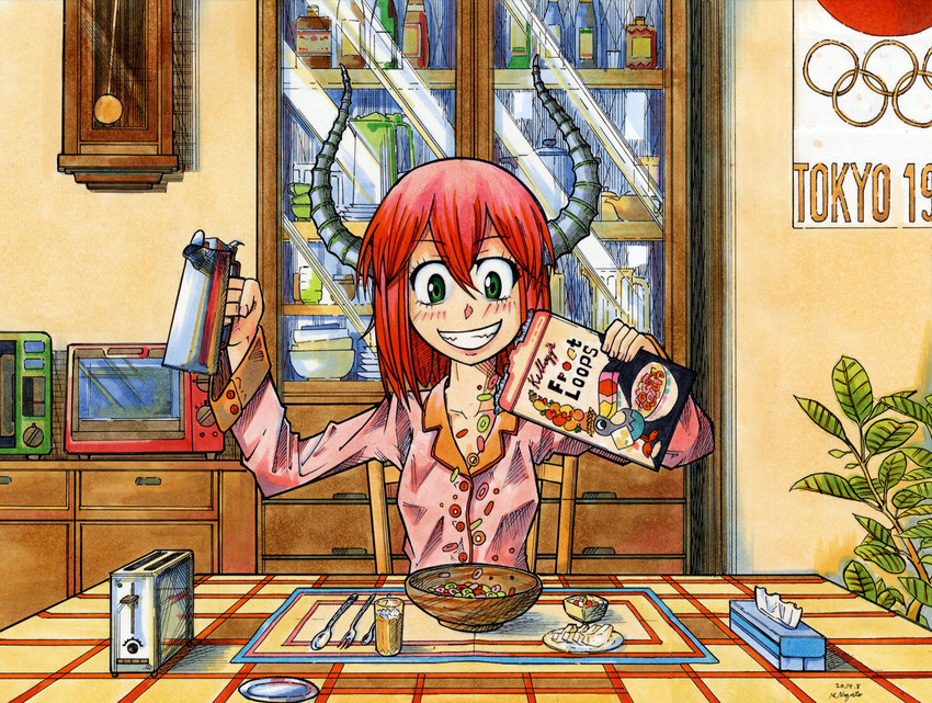 koumoto akane and toucan sam (olympics and 4 more) drawn by nagato_mikasa