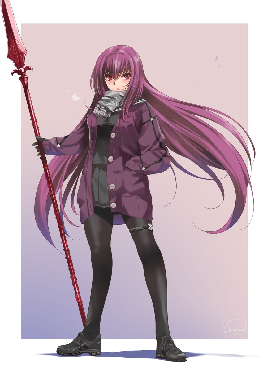 scathach (fate and 1 more) drawn by inoue_sora
