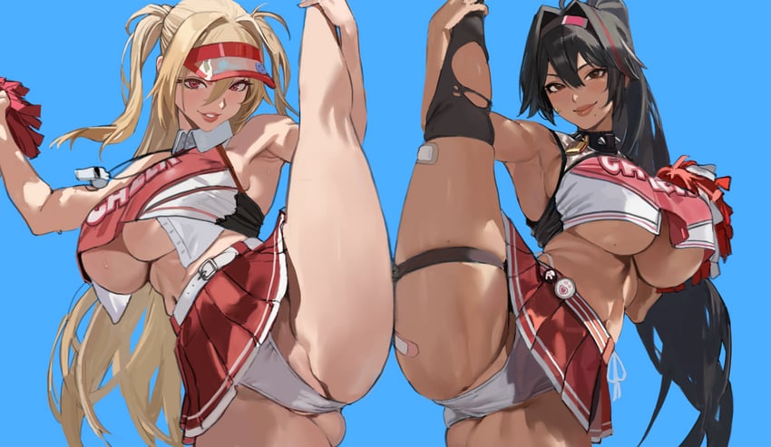bay and clay (goddess of victory: nikke) drawn by hintobento