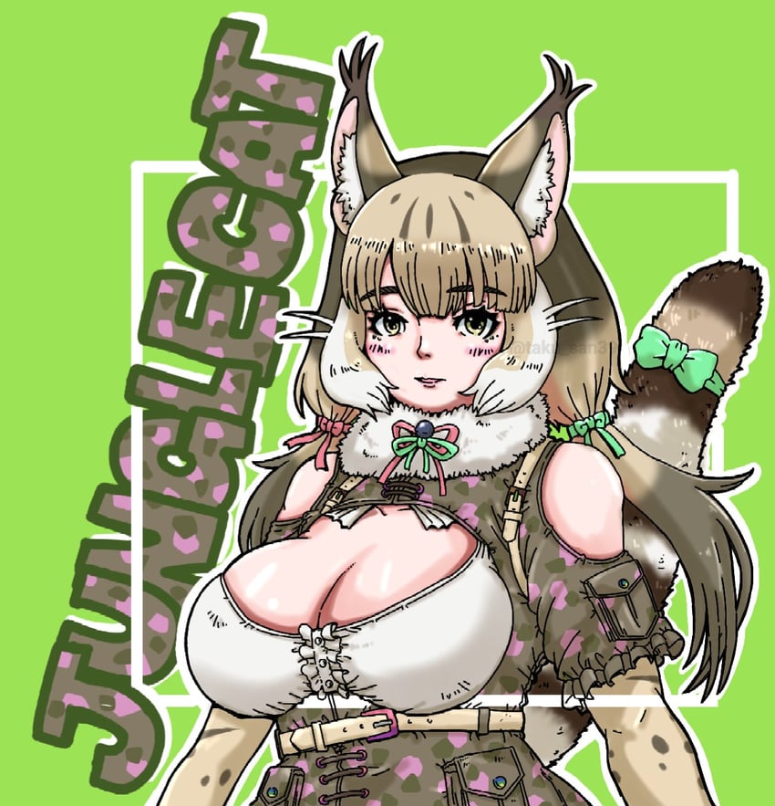 jungle cat (kemono friends and 1 more) drawn by taku_san39