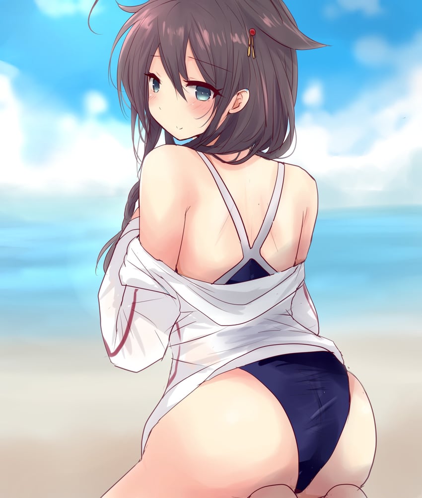 shigure and shigure kai ni (kantai collection) drawn by hirune_(konekonelkk)