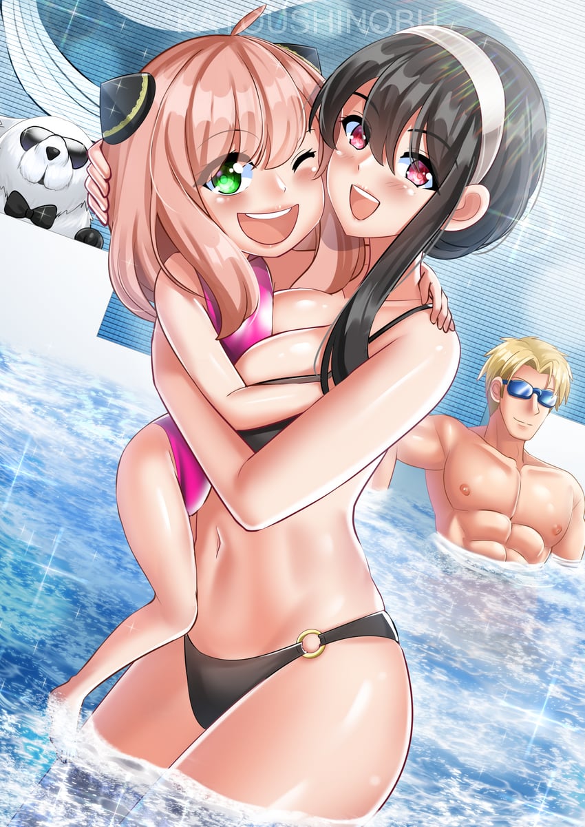 yor briar, anya, and twilight (spy x family) drawn by katou_shinobu