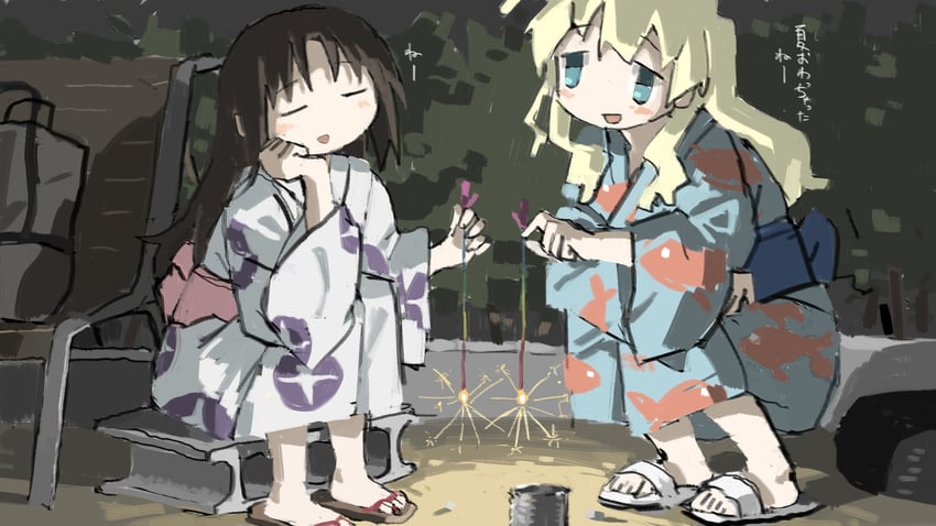 chito and yuuri (shoujo shuumatsu ryokou) drawn by tsukumizu_yuu